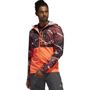 adidas • Own The Run Full Zip Hooded Reflective Windbreaker Jacket